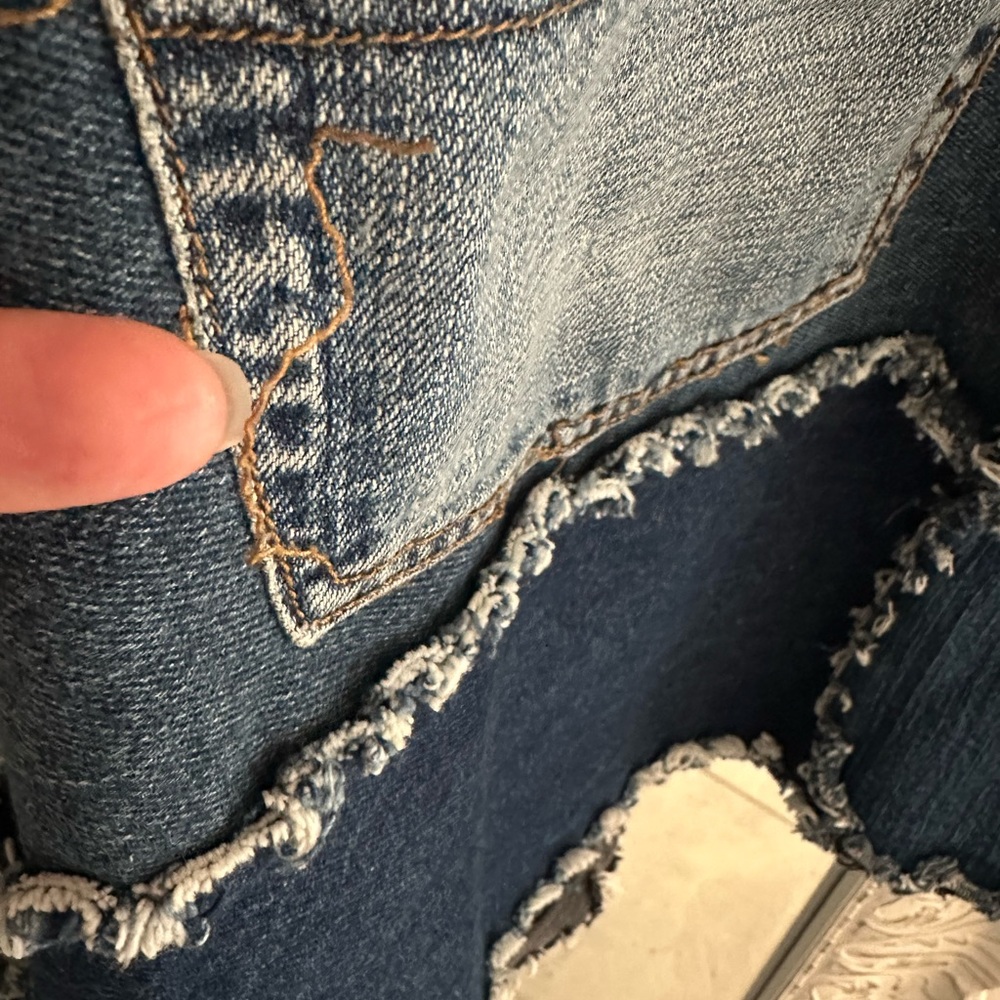 Robert Graham Blue Patchwork Jean Jacket - image 7